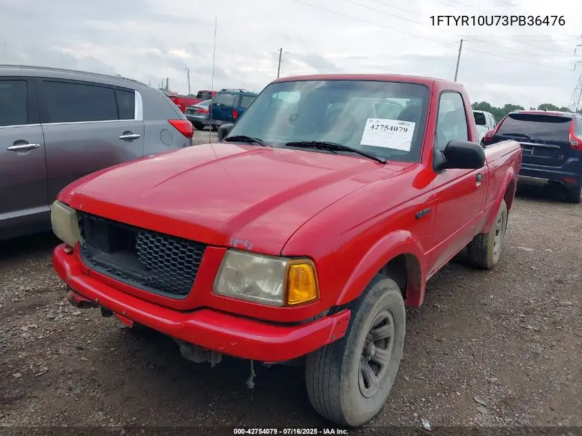 2003 Ford Ranger Edge/Xl/Xlt VIN: 1FTYR10U73PB36476 Lot: 42754079