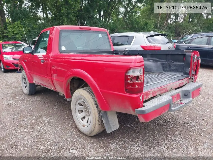2003 Ford Ranger Edge/Xl/Xlt VIN: 1FTYR10U73PB36476 Lot: 42754079