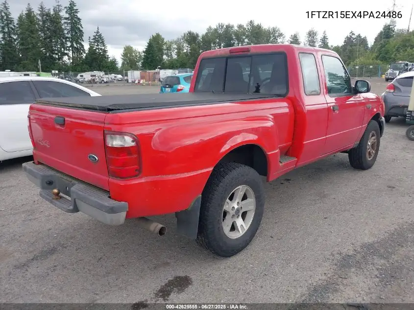 2004 Ford Ranger Xlt VIN: 1FTZR15EX4PA24486 Lot: 42625555
