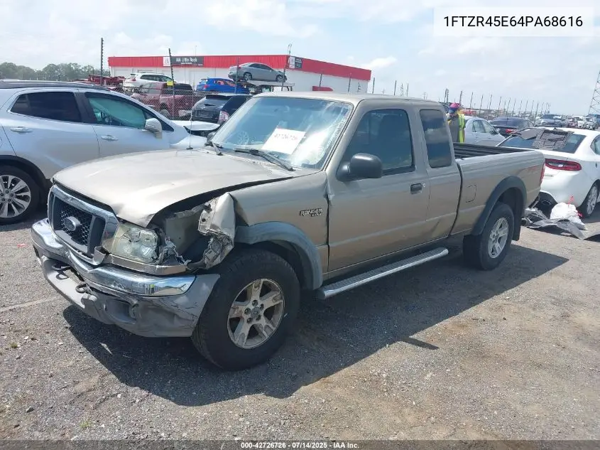 2004 Ford Ranger Edge/Tremor/Xlt VIN: 1FTZR45E64PA68616 Lot: 42726726