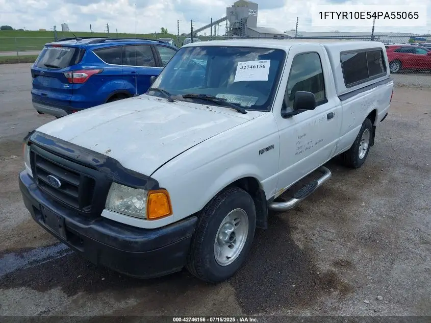 2004 Ford Ranger Unique Fleet VIN: 1FTYR10E54PA55065 Lot: 42746156