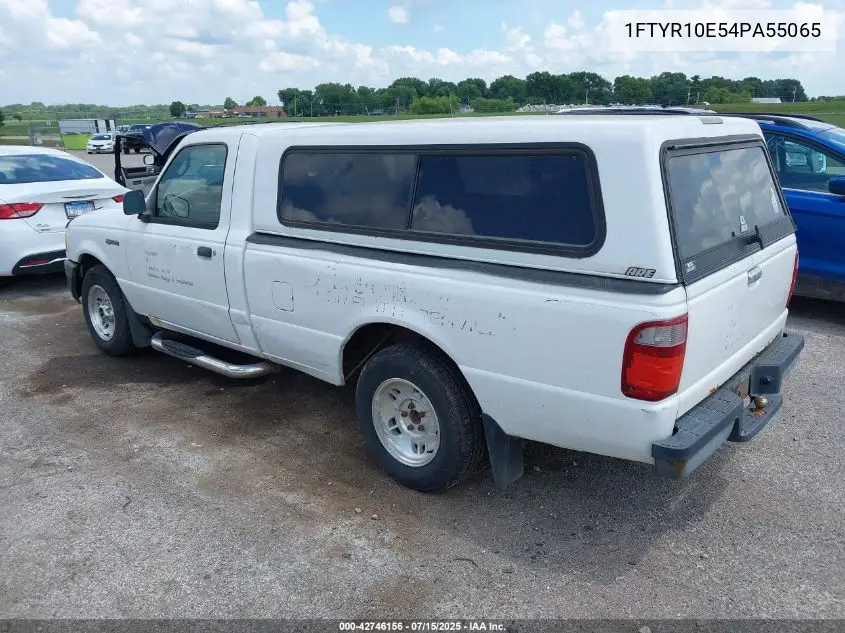 2004 Ford Ranger Unique Fleet VIN: 1FTYR10E54PA55065 Lot: 42746156