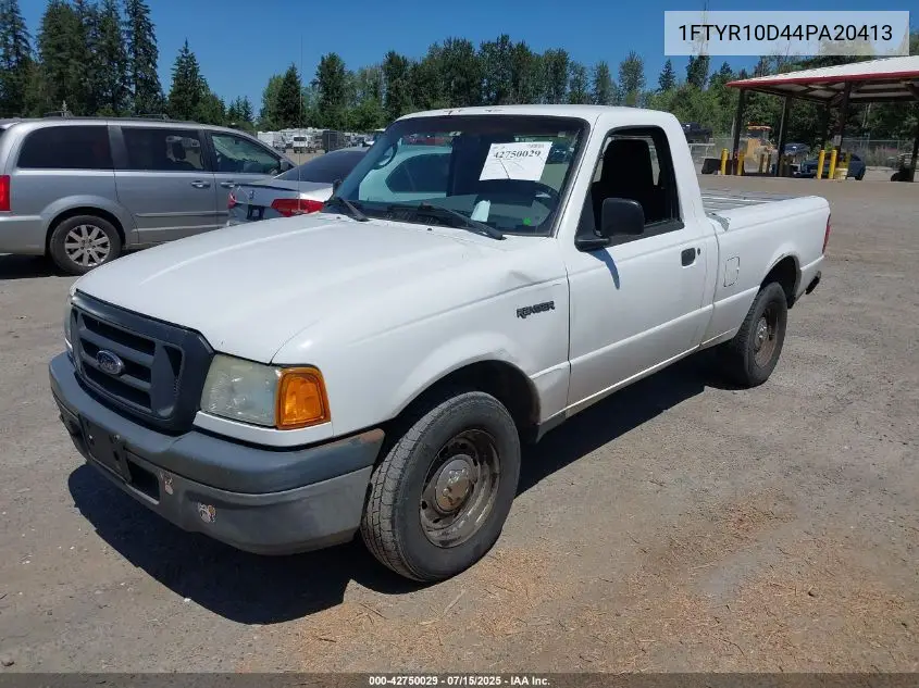 2004 Ford Ranger Xl/Xlt VIN: 1FTYR10D44PA20413 Lot: 42750029