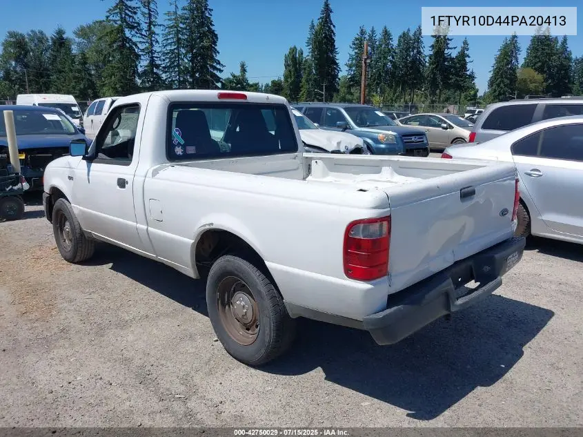 2004 Ford Ranger Xl/Xlt VIN: 1FTYR10D44PA20413 Lot: 42750029