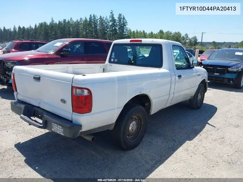 2004 Ford Ranger Xl/Xlt VIN: 1FTYR10D44PA20413 Lot: 42750029