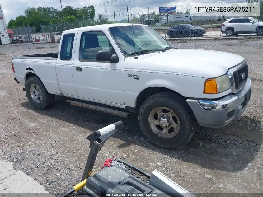 2005 Ford Ranger Edge/Fx4 Level Ii/Fx4 Off-Road/Xlt VIN: 1FTYR45E85PA75211 Lot: 42256764