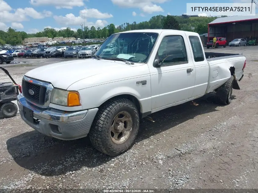 2005 Ford Ranger Edge/Fx4 Level Ii/Fx4 Off-Road/Xlt VIN: 1FTYR45E85PA75211 Lot: 42256764