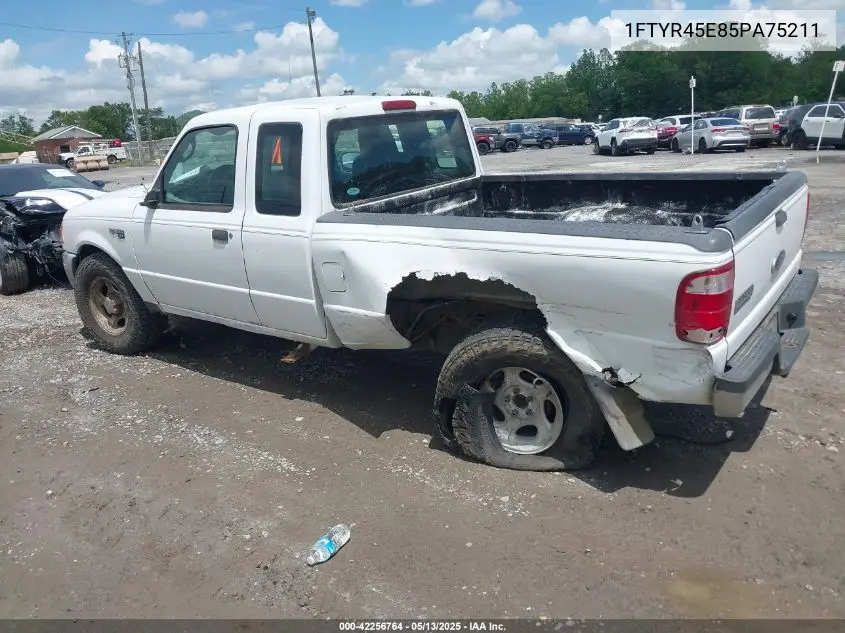 2005 Ford Ranger Edge/Fx4 Level Ii/Fx4 Off-Road/Xlt VIN: 1FTYR45E85PA75211 Lot: 42256764