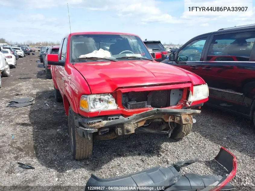 2006 Ford Ranger Sport/Stx/Xl/Xlt VIN: 1FTYR44U86PA33907 Lot: 12289827