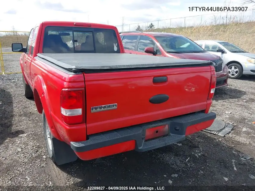 2006 Ford Ranger Sport/Stx/Xl/Xlt VIN: 1FTYR44U86PA33907 Lot: 12289827