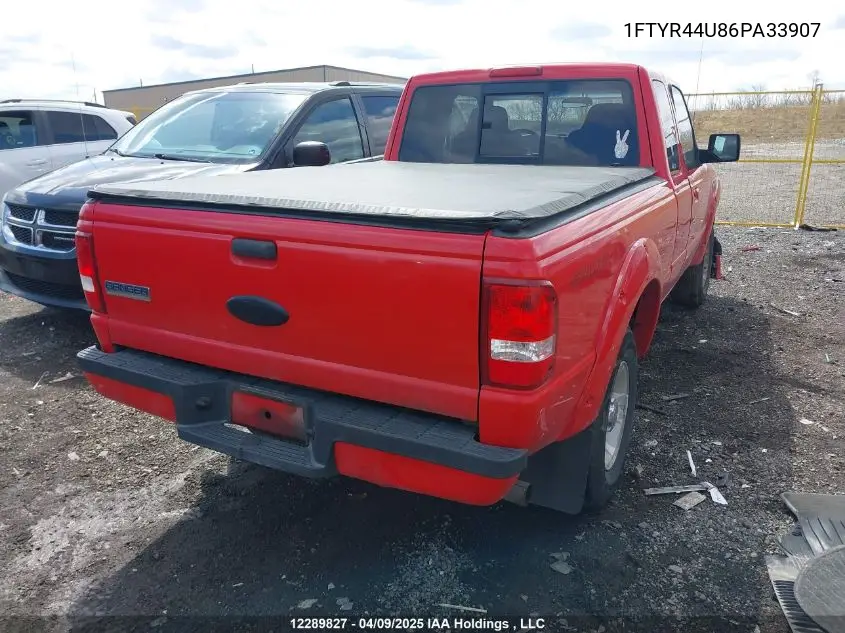 2006 Ford Ranger Sport/Stx/Xl/Xlt VIN: 1FTYR44U86PA33907 Lot: 12289827