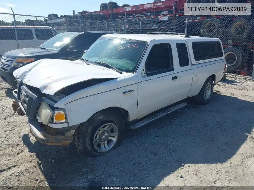 2006 Ford Ranger Xl/Xlt VIN: 1FTYR14D06PA92089 Lot: 42608445
