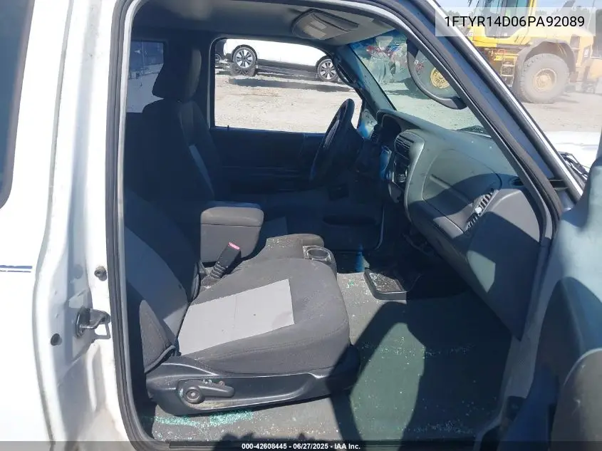 2006 Ford Ranger Xl/Xlt VIN: 1FTYR14D06PA92089 Lot: 42608445