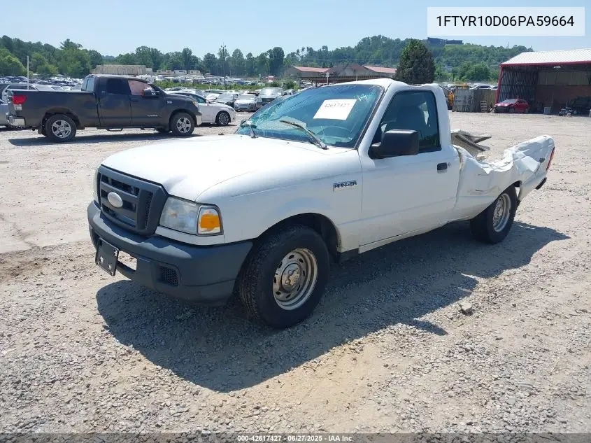 2006 Ford Ranger Xl/Xlt VIN: 1FTYR10D06PA59664 Lot: 42617427
