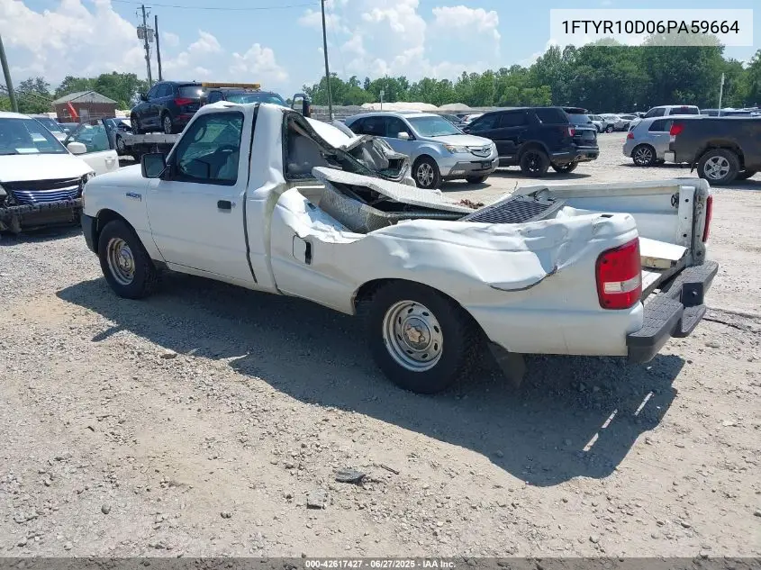 2006 Ford Ranger Xl/Xlt VIN: 1FTYR10D06PA59664 Lot: 42617427