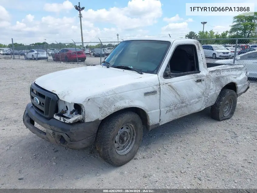 2006 Ford Ranger Xl/Xlt VIN: 1FTYR10D66PA13868 Lot: 42632503