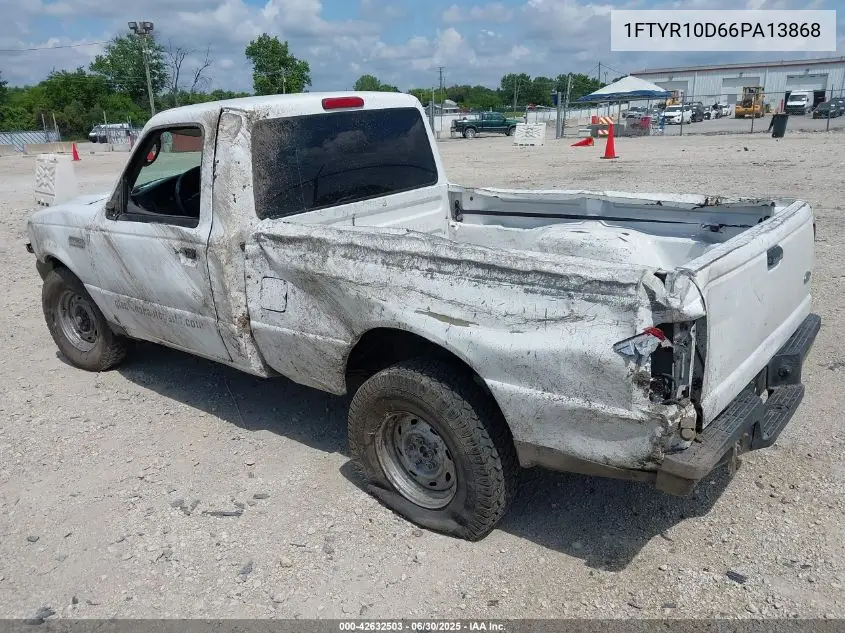 2006 Ford Ranger Xl/Xlt VIN: 1FTYR10D66PA13868 Lot: 42632503
