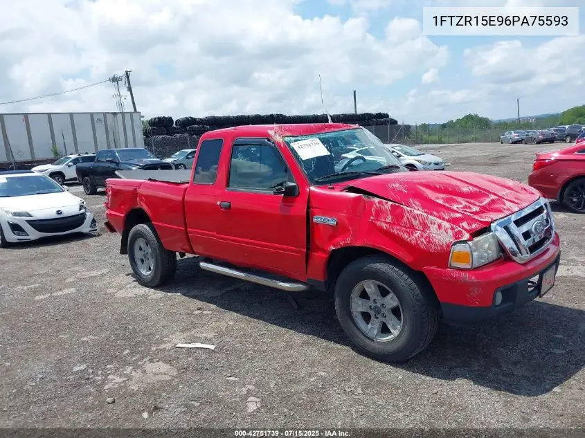 2006 Ford Ranger Fx4 Off-Road/Sport/Xl/Xlt VIN: 1FTZR15E96PA75593 Lot: 42751739