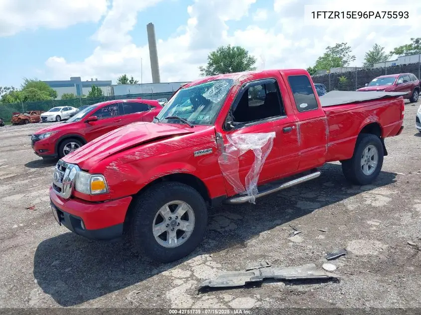 2006 Ford Ranger Fx4 Off-Road/Sport/Xl/Xlt VIN: 1FTZR15E96PA75593 Lot: 42751739