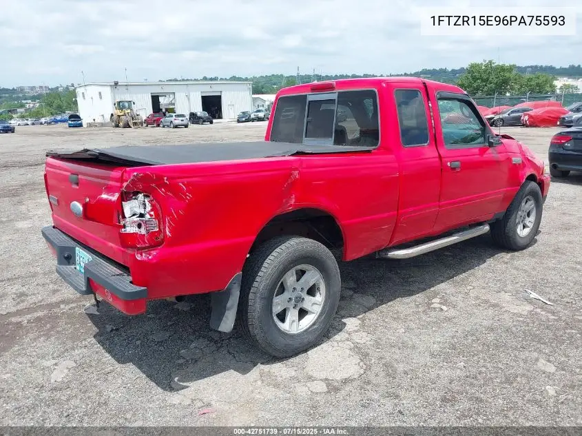2006 Ford Ranger Fx4 Off-Road/Sport/Xl/Xlt VIN: 1FTZR15E96PA75593 Lot: 42751739