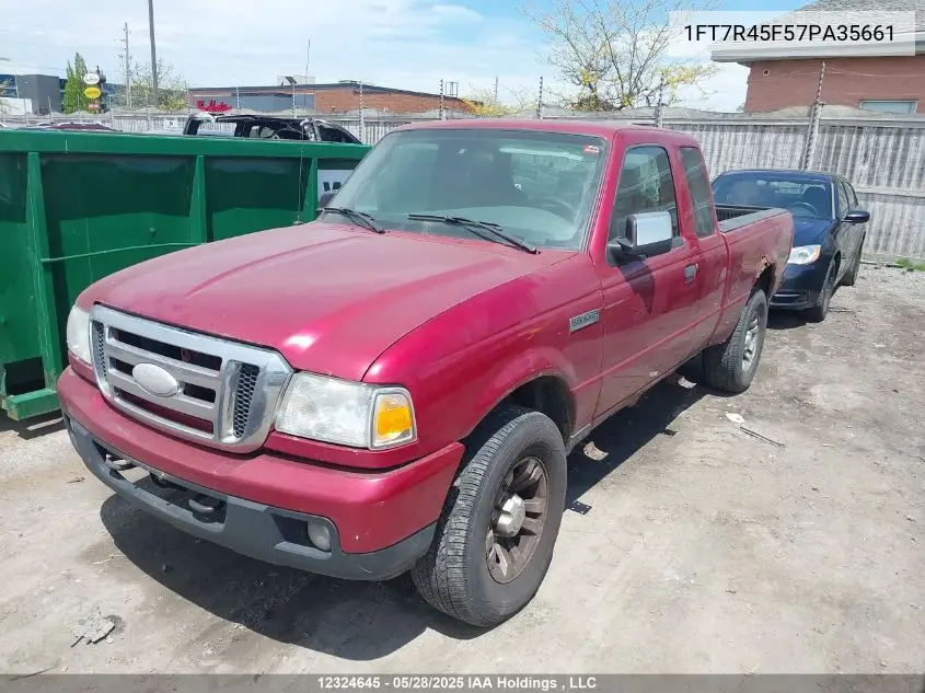 2007 Ford Ranger Super Cab VIN: 1FT7R45F57PA35661 Lot: 12324645