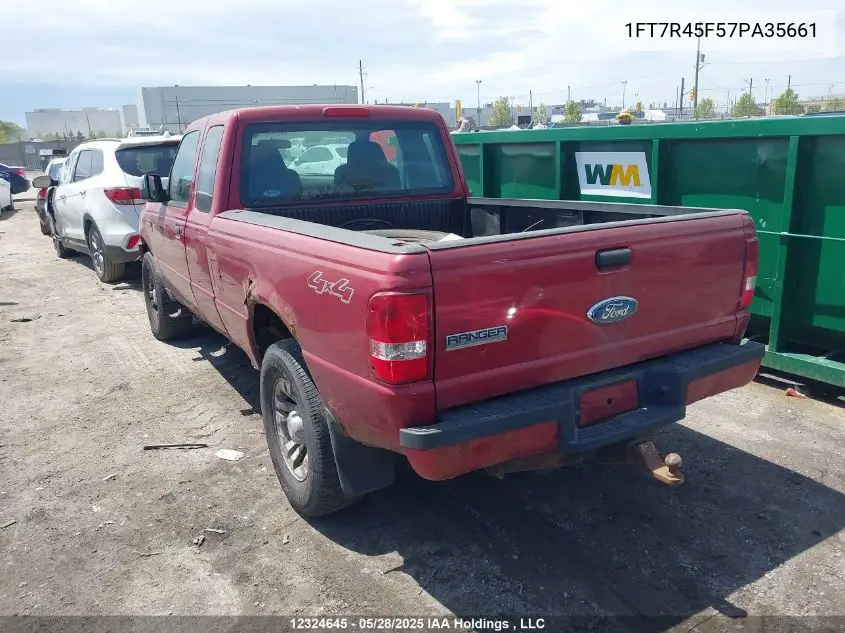 2007 Ford Ranger Super Cab VIN: 1FT7R45F57PA35661 Lot: 12324645