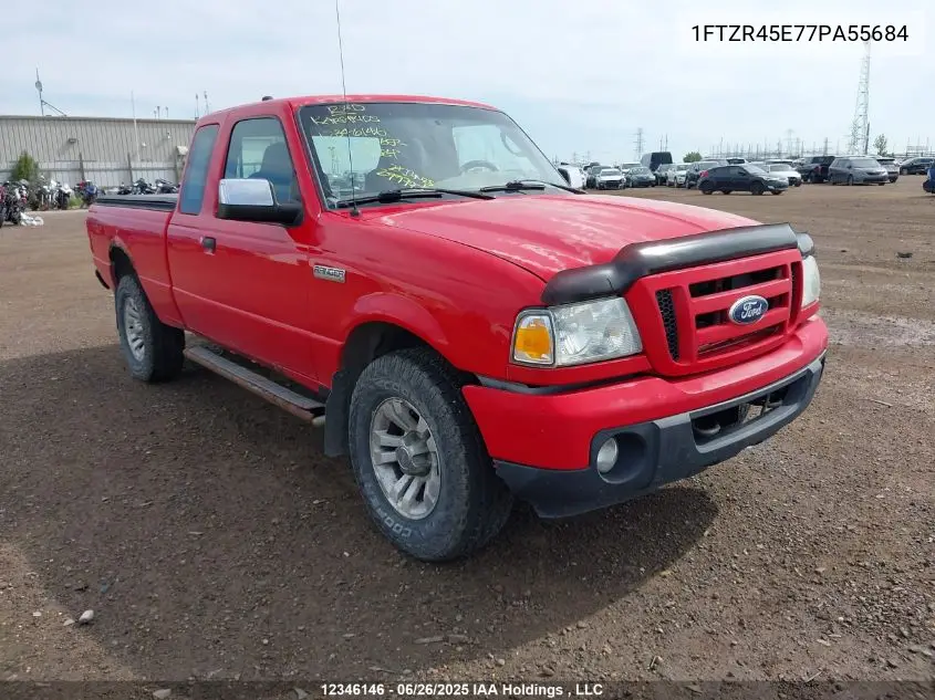 2007 Ford Ranger Super Cab VIN: 1FTZR45E77PA55684 Lot: 12346146