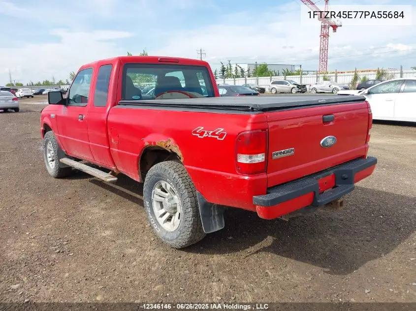 2007 Ford Ranger Super Cab VIN: 1FTZR45E77PA55684 Lot: 12346146