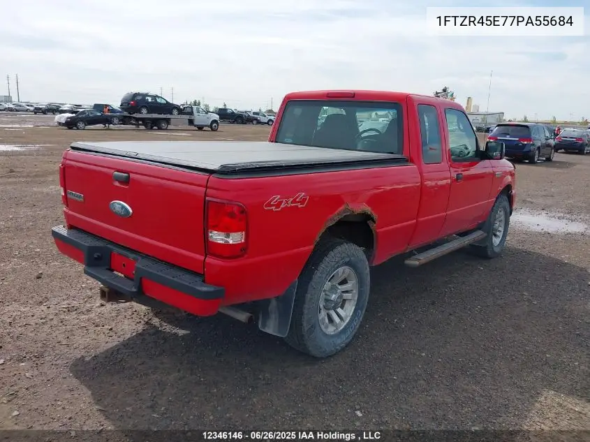 2007 Ford Ranger Super Cab VIN: 1FTZR45E77PA55684 Lot: 12346146