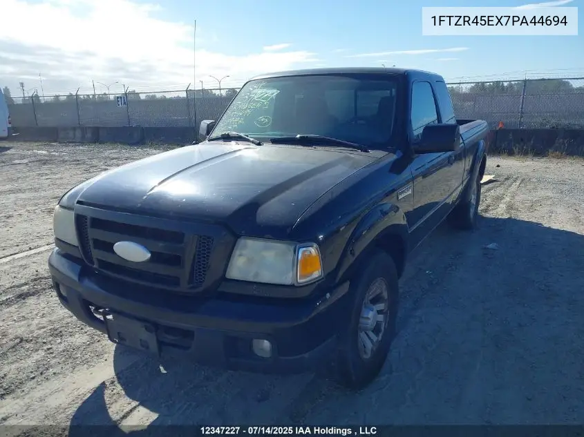 2007 Ford Ranger Super Cab VIN: 1FTZR45EX7PA44694 Lot: 12347227