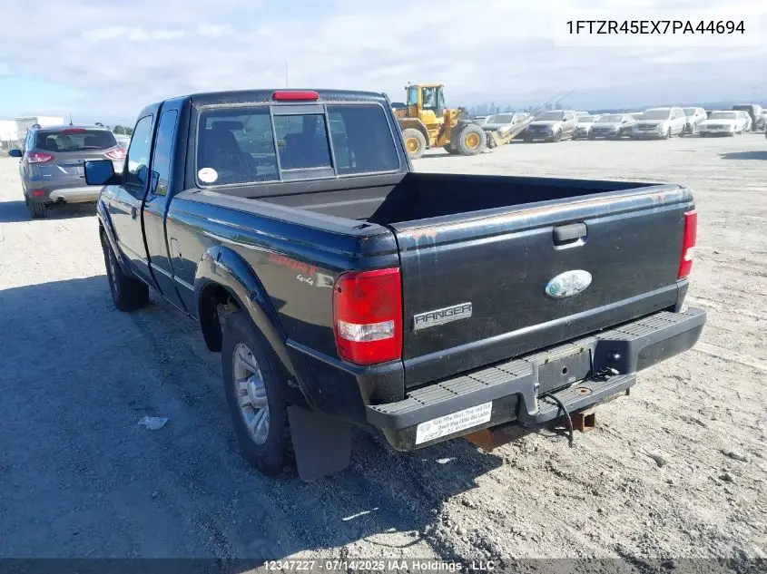 2007 Ford Ranger Super Cab VIN: 1FTZR45EX7PA44694 Lot: 12347227