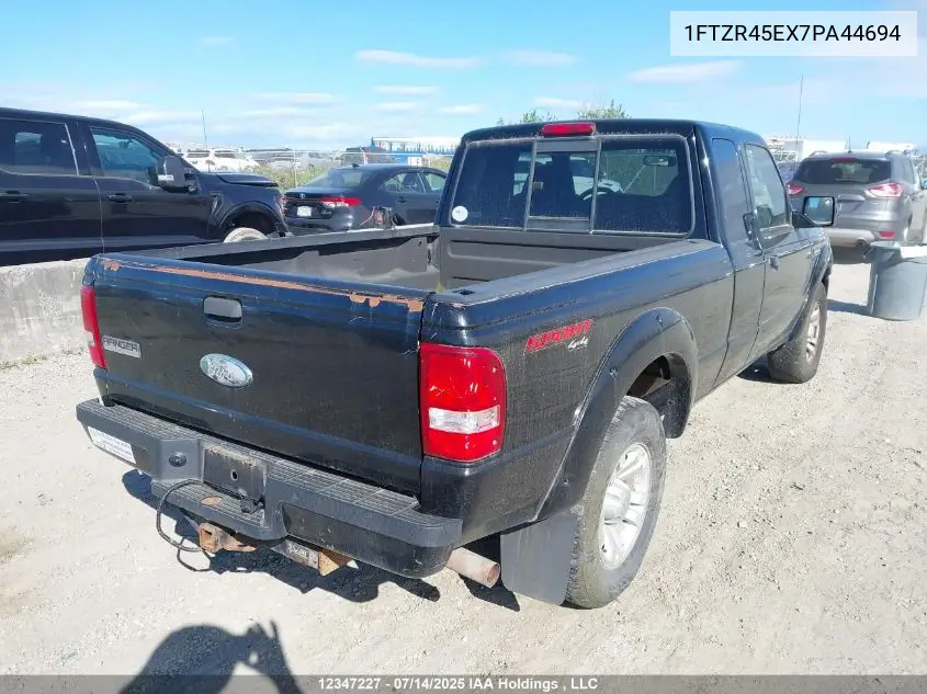 2007 Ford Ranger Super Cab VIN: 1FTZR45EX7PA44694 Lot: 12347227