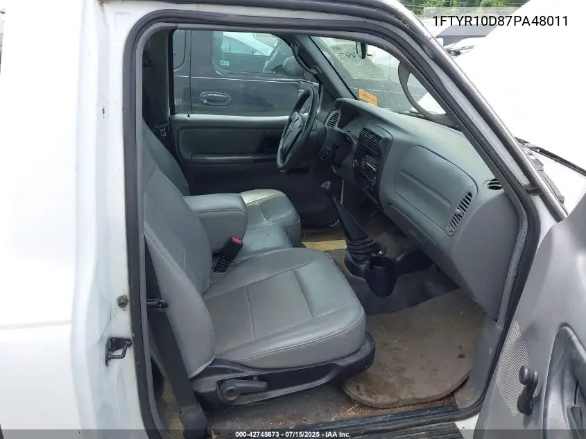 2007 Ford Ranger Stx/Xl/Xlt VIN: 1FTYR10D87PA48011 Lot: 42745673