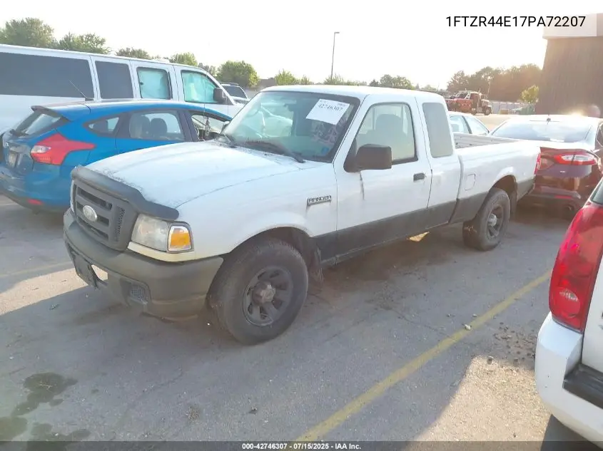 2007 Ford Ranger Stx/Xlt VIN: 1FTZR44E17PA72207 Lot: 42746307