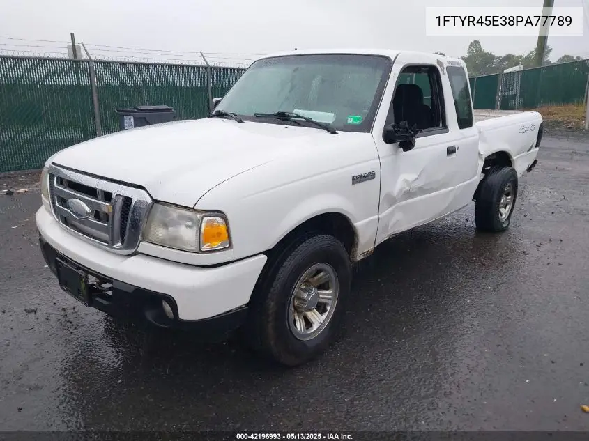2008 Ford Ranger Fx4 Off-Road/Sport/Xlt VIN: 1FTYR45E38PA77789 Lot: 42196993