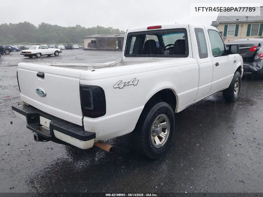 2008 Ford Ranger Fx4 Off-Road/Sport/Xlt VIN: 1FTYR45E38PA77789 Lot: 42196993