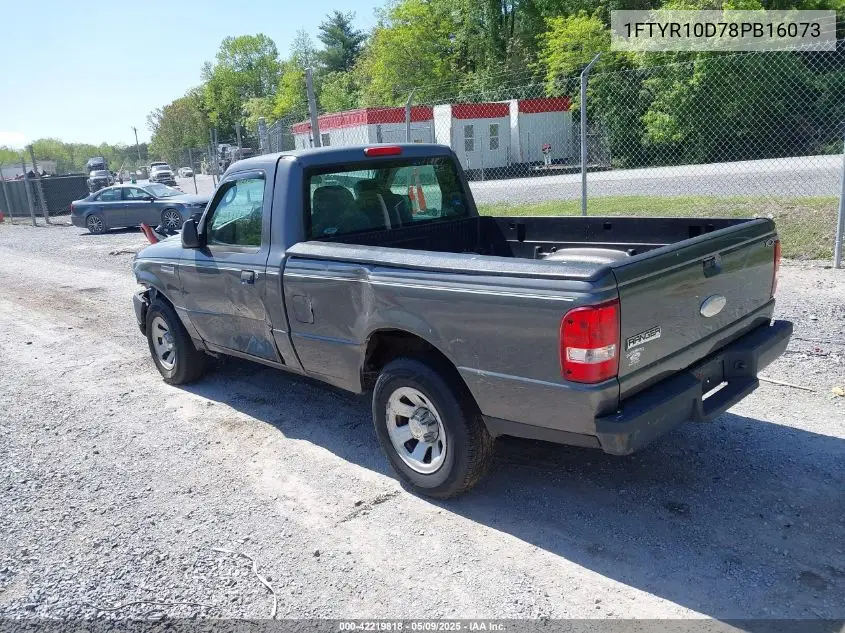 2008 Ford Ranger Xl/Xlt VIN: 1FTYR10D78PB16073 Lot: 42219818