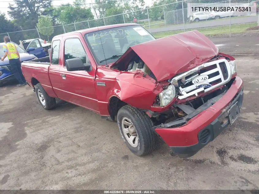 2008 Ford Ranger Sport/Xl/Xlt VIN: 1FTYR14U58PA75341 Lot: 42226478