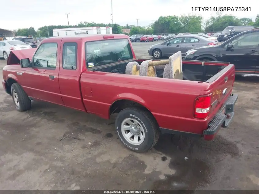 2008 Ford Ranger Sport/Xl/Xlt VIN: 1FTYR14U58PA75341 Lot: 42226478