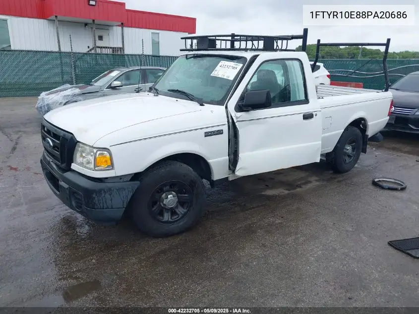 2008 Ford Ranger Xl/Xlt VIN: 1FTYR10E88PA20686 Lot: 42232705