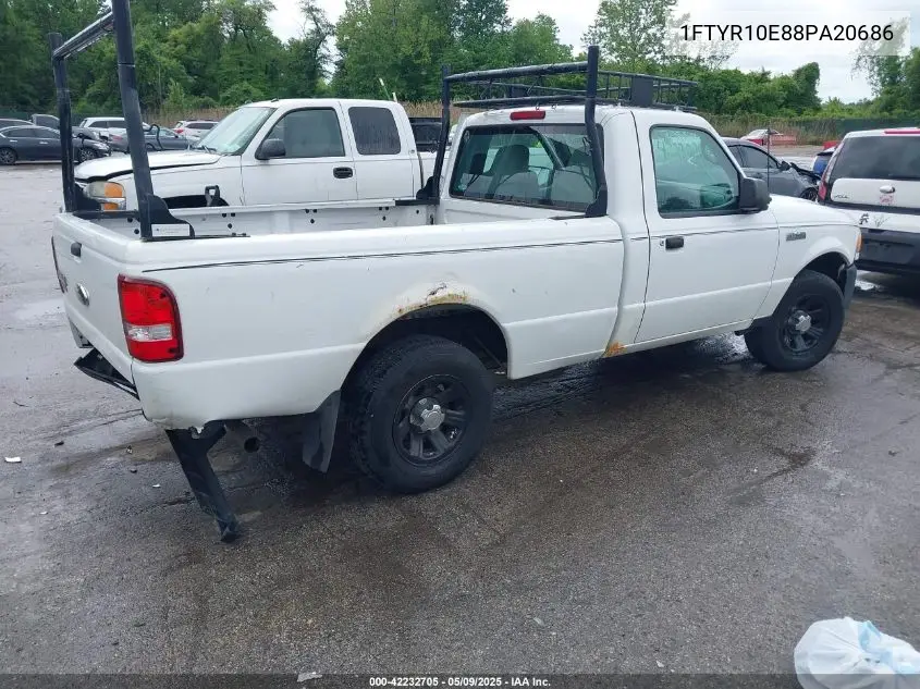 2008 Ford Ranger Xl/Xlt VIN: 1FTYR10E88PA20686 Lot: 42232705