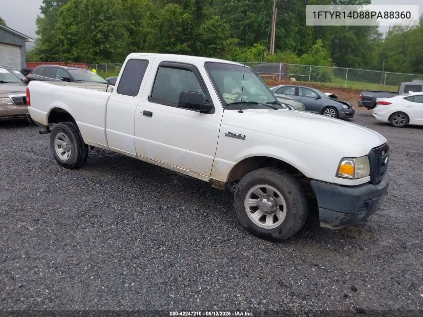 2008 Ford Ranger Xl/Xlt VIN: 1FTYR14D88PA88360 Lot: 42247210