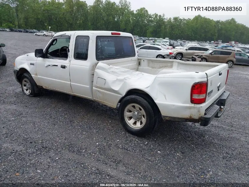 2008 Ford Ranger Xl/Xlt VIN: 1FTYR14D88PA88360 Lot: 42247210