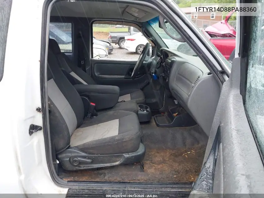 2008 Ford Ranger Xl/Xlt VIN: 1FTYR14D88PA88360 Lot: 42247210