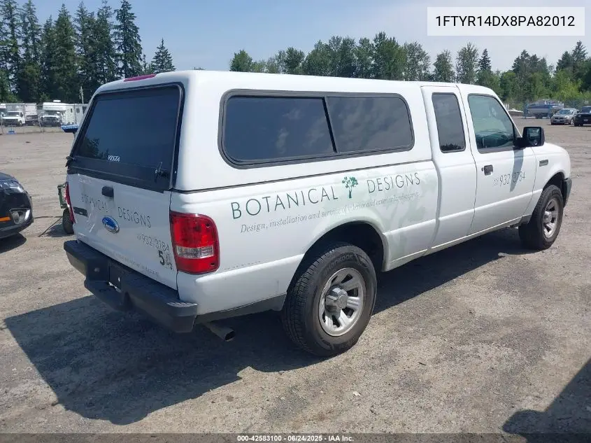 2008 Ford Ranger Xl/Xlt VIN: 1FTYR14DX8PA82012 Lot: 42583100