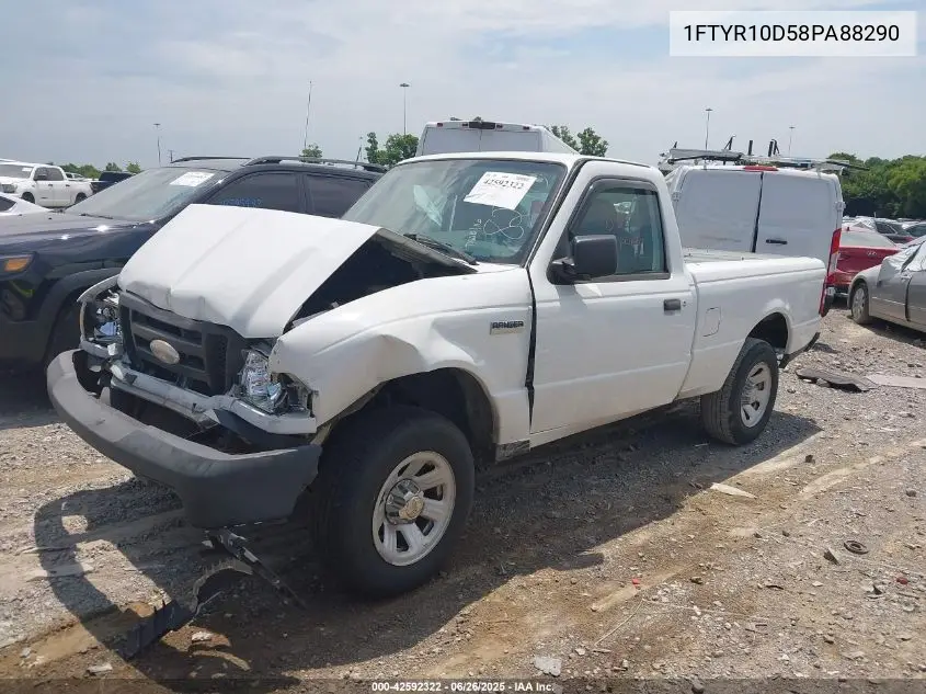 2008 Ford Ranger Xl/Xlt VIN: 1FTYR10D58PA88290 Lot: 42592322