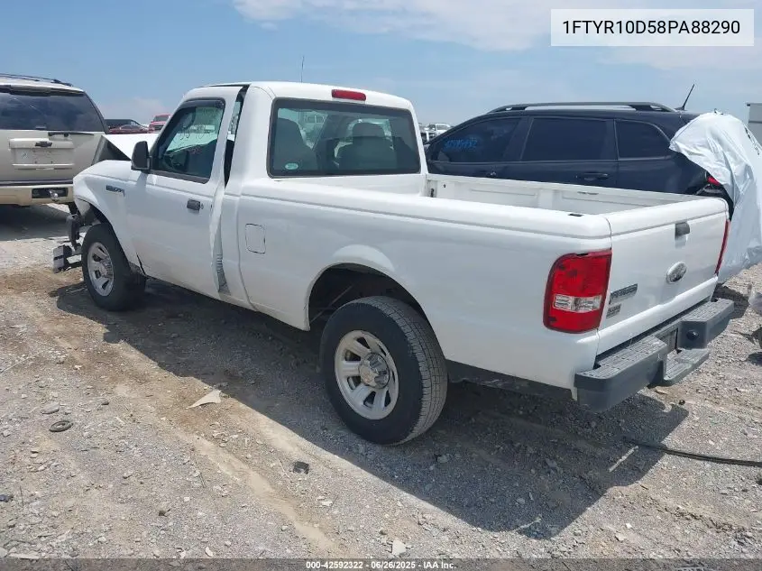 2008 Ford Ranger Xl/Xlt VIN: 1FTYR10D58PA88290 Lot: 42592322