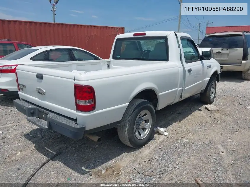 2008 Ford Ranger Xl/Xlt VIN: 1FTYR10D58PA88290 Lot: 42592322