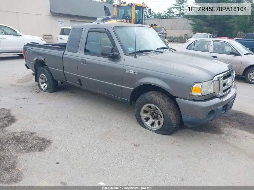 2008 Ford Ranger Fx4 Off-Road/Sport/Xlt VIN: 1FTZR45E78PA18104 Lot: 42608837