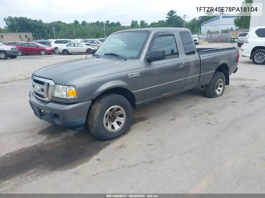 2008 Ford Ranger Fx4 Off-Road/Sport/Xlt VIN: 1FTZR45E78PA18104 Lot: 42608837